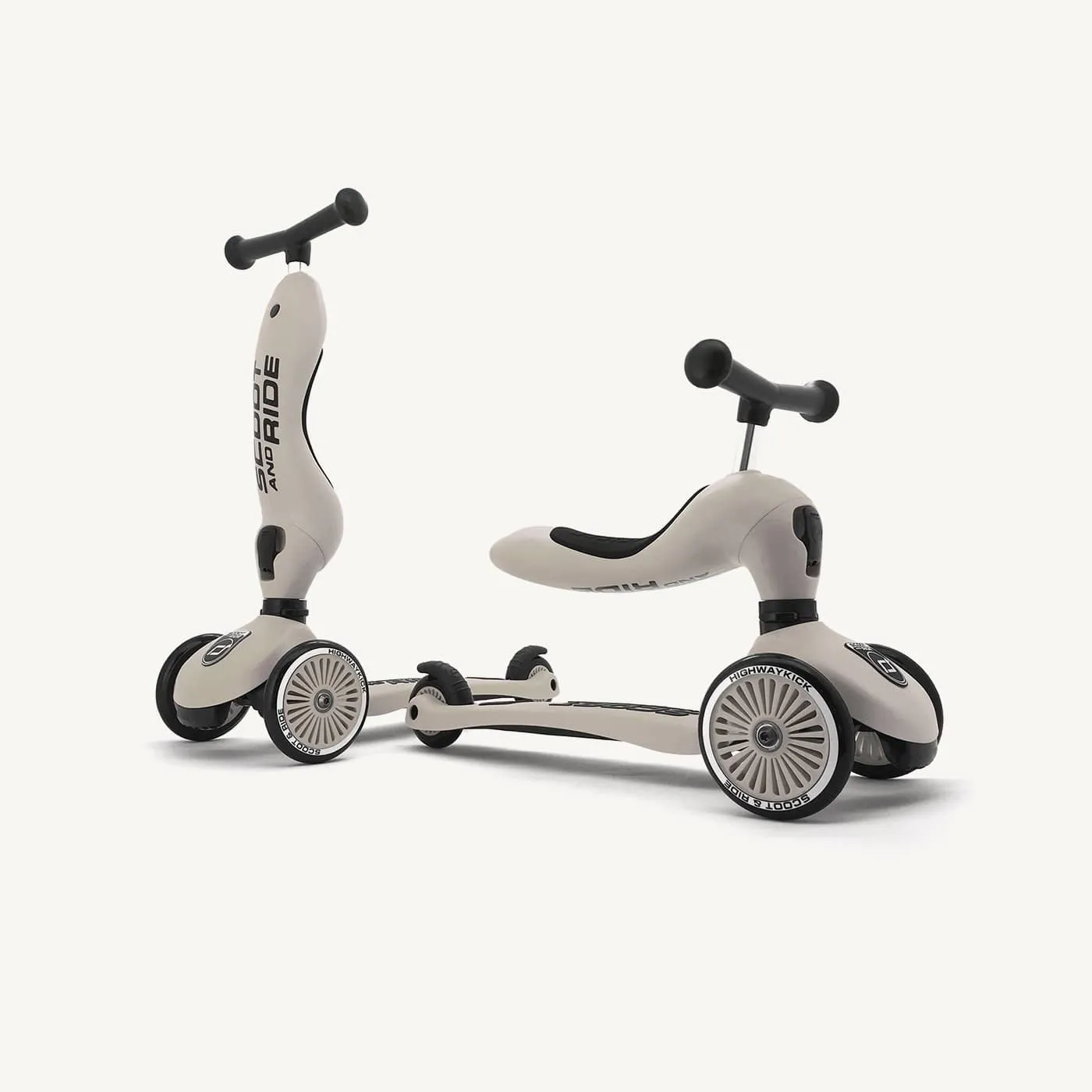 Scoot and Ride 2 in 1 Balance Bike / Scooter - Highwaykick 1 in Ash