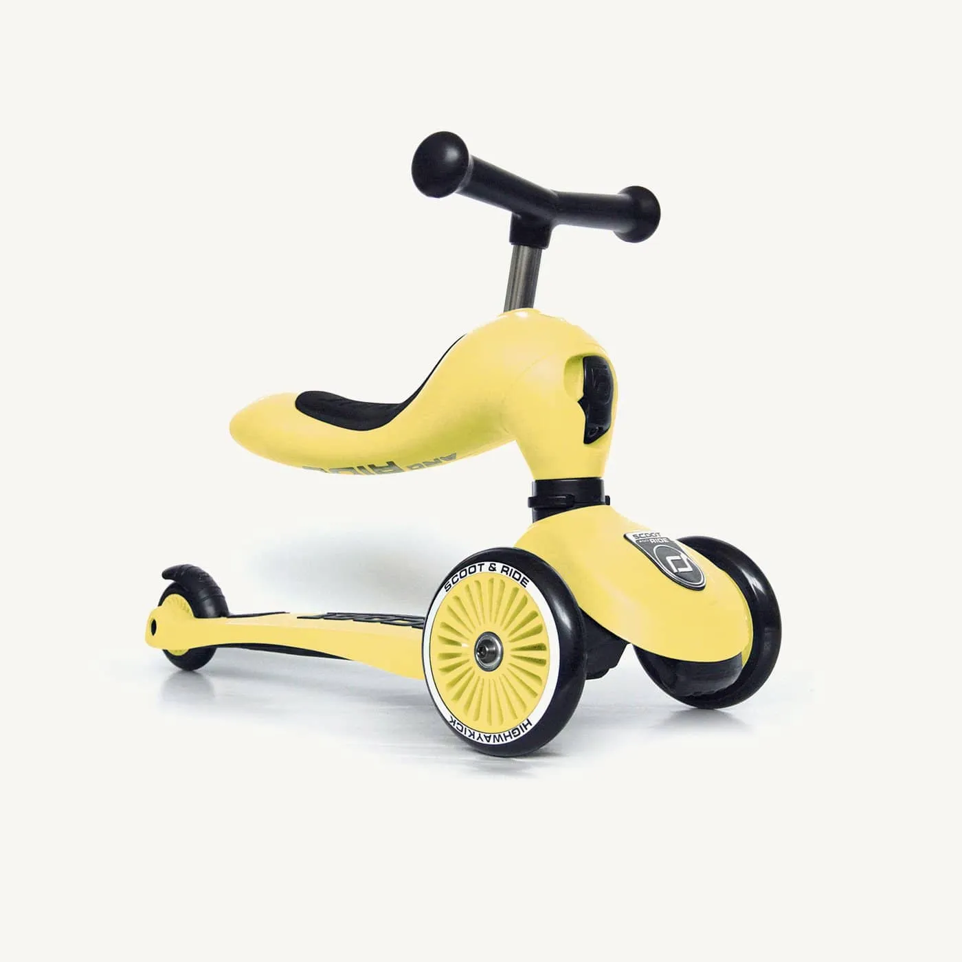 Scoot and Ride 2 in 1 Balance Bike / Scooter - Highwaykick 1 in Lemon