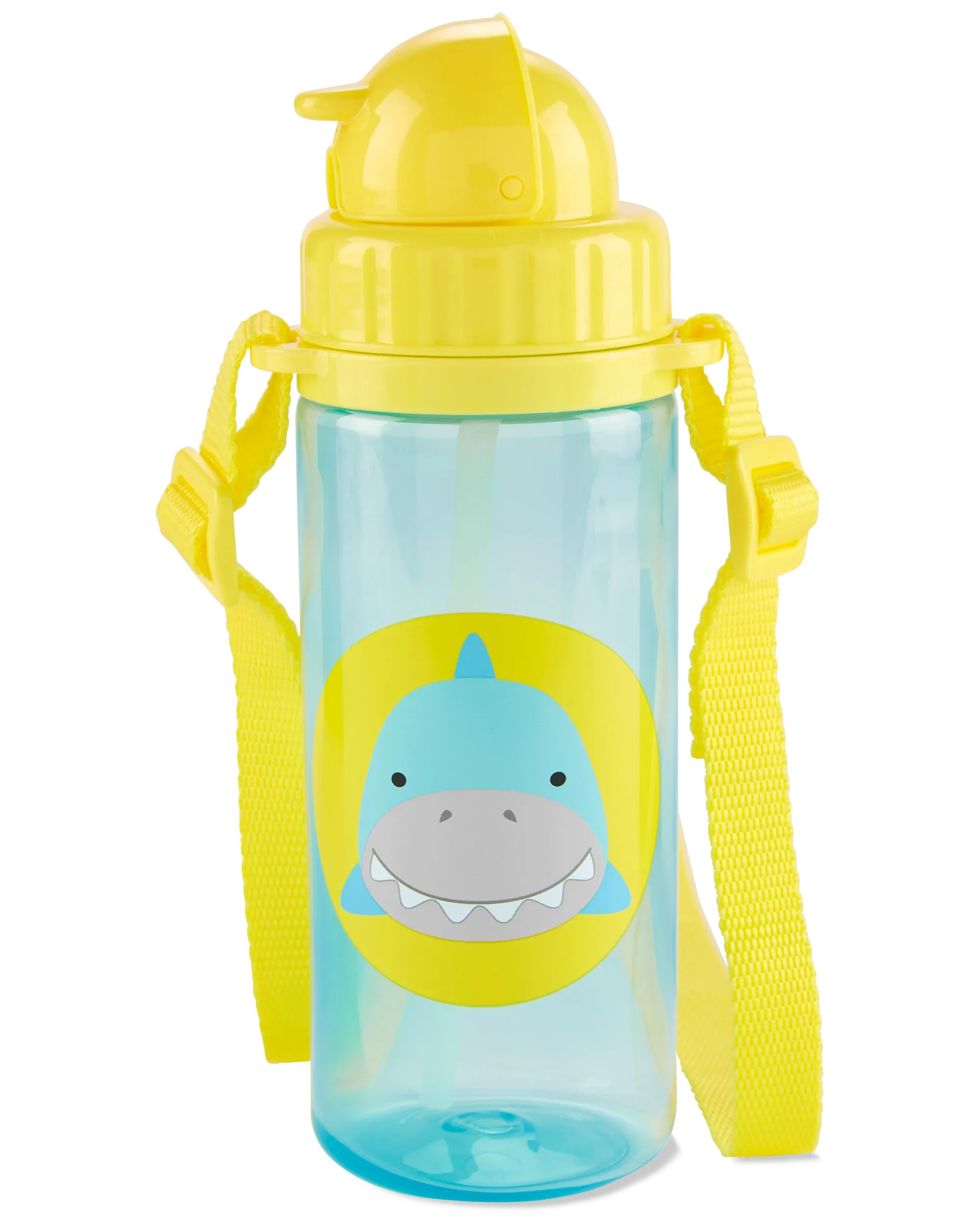 Skip Hop Zoo Long Strap Straw Bottle - Simon Shark