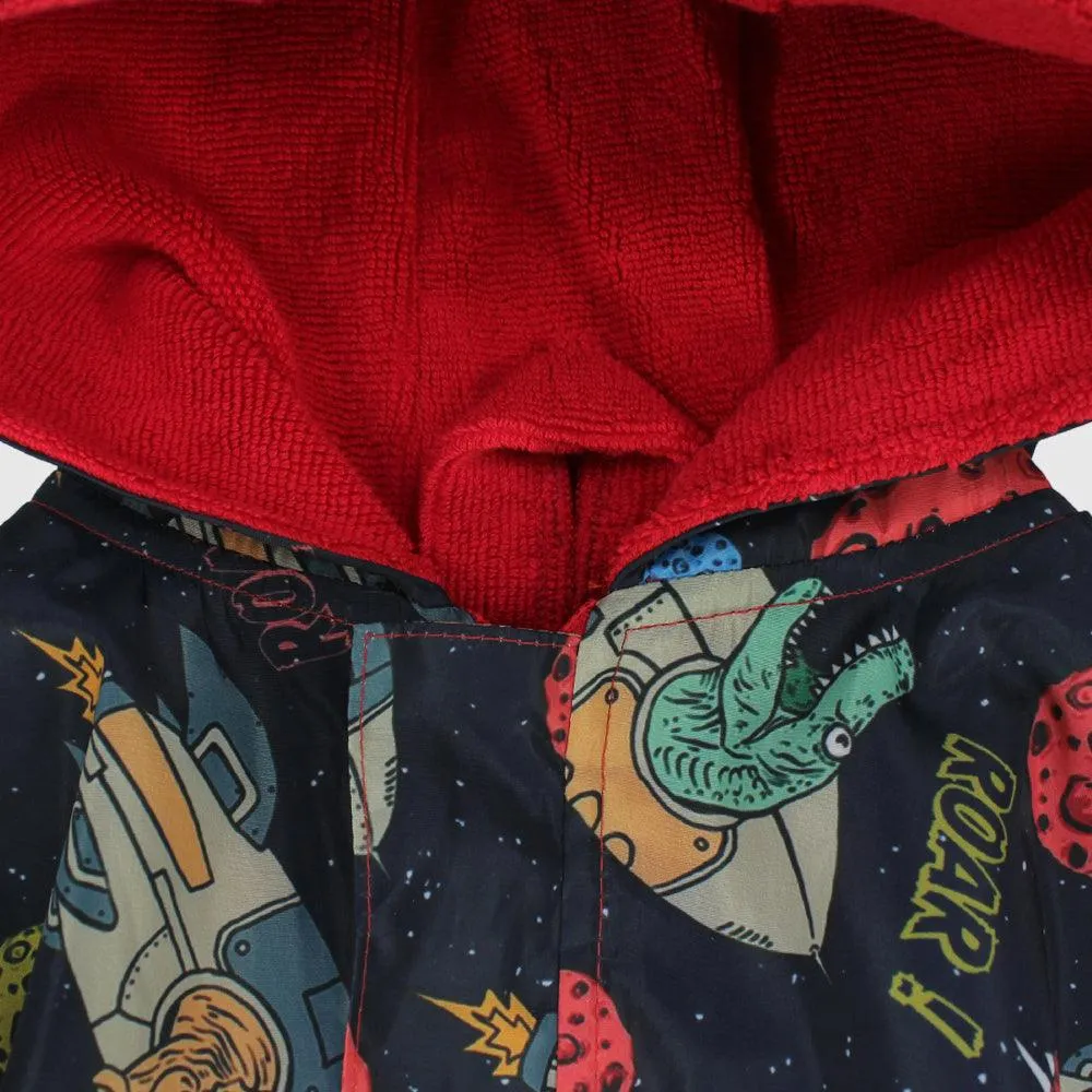 Space Dino Waterproof Swim Robe