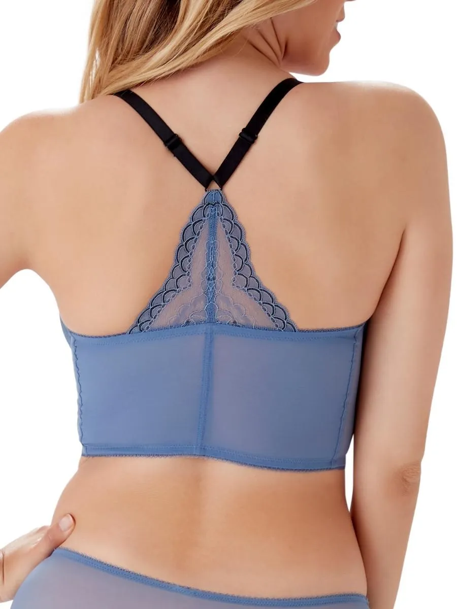 Superboost Lace Deep V Bralette - Moonlight Blue