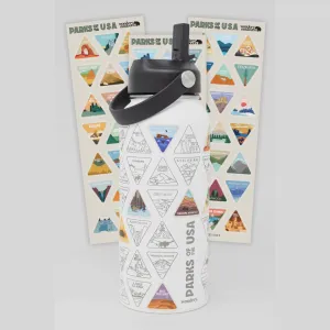 The Original Parks of USA Bucket List Water Bottle