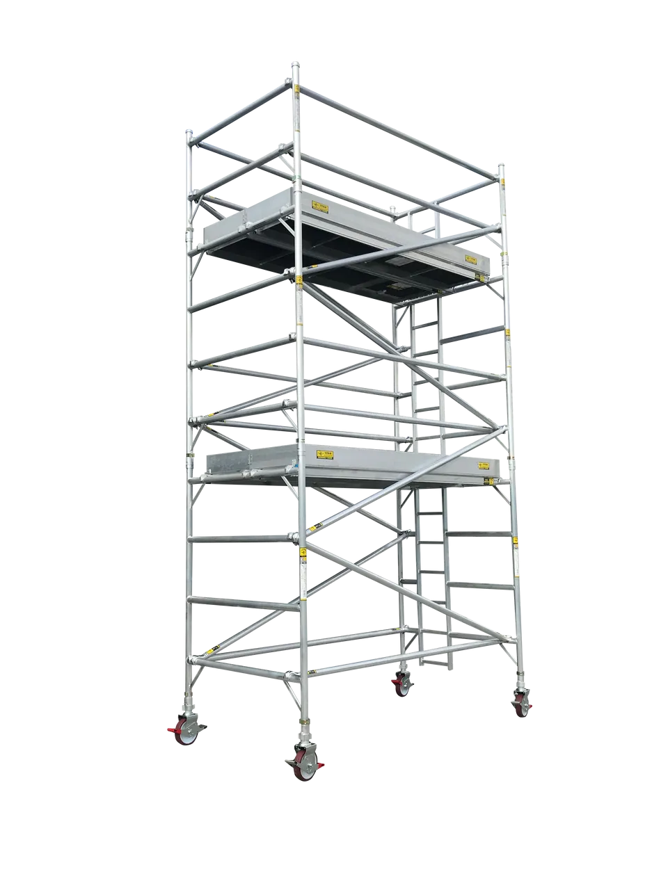 Titan Double Width Integrated Ladder Mobile Tower Scaffolding - 6.0m Working Height