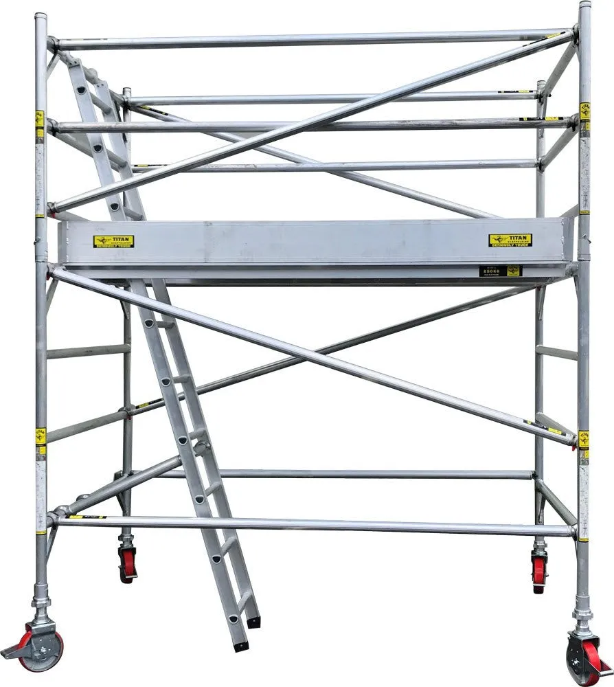 Titan Double Width Mobile Tower Scaffolding  - 4.0m Working Height