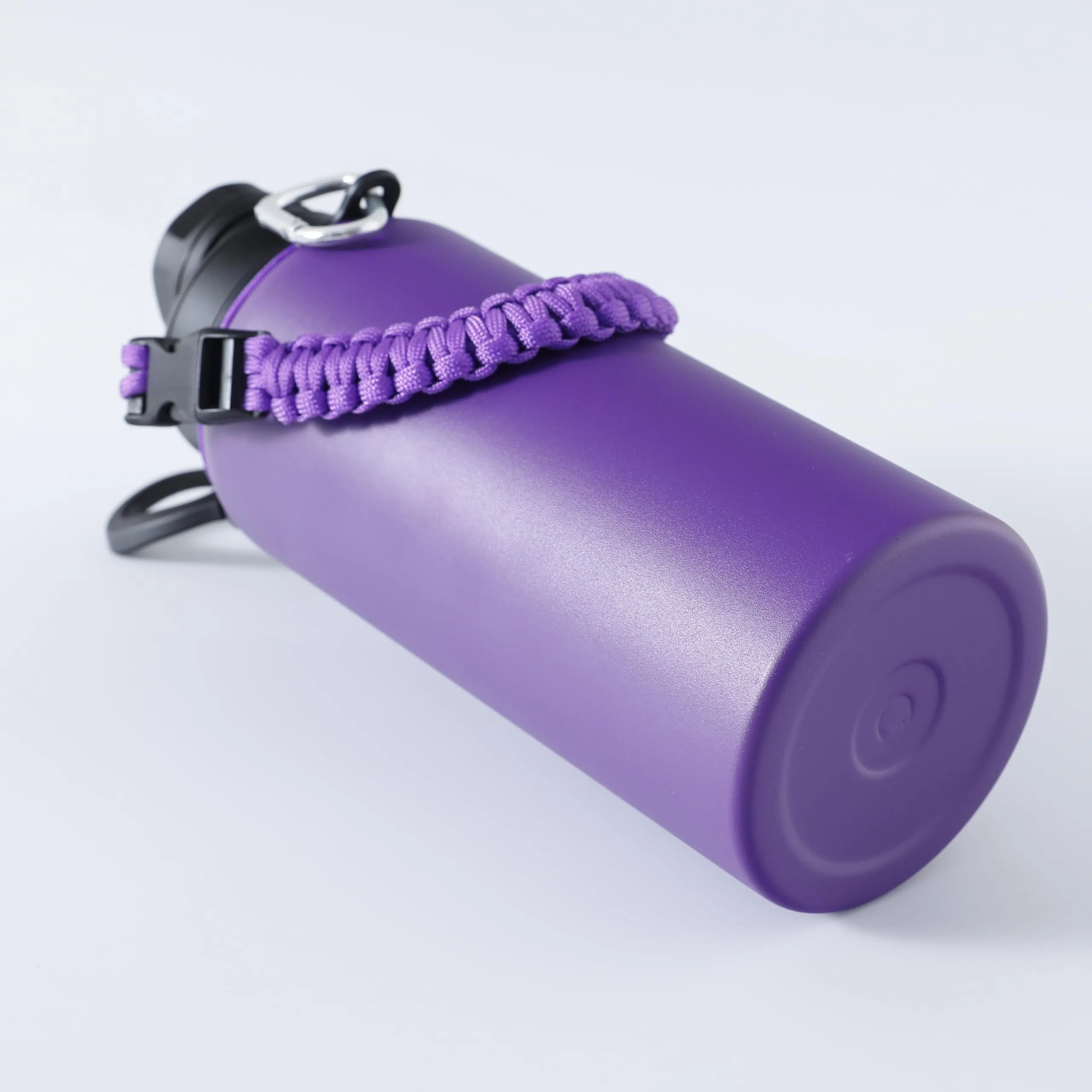 UMAI Stainless Steel Water Bottle|Vacuum Insulated Flask Water Bottles with Rope and Carabiner for Outdoor Adventures, Fitness Activities, Daily Commute|Hot and Cold Water Bottle | 960ml | Purple