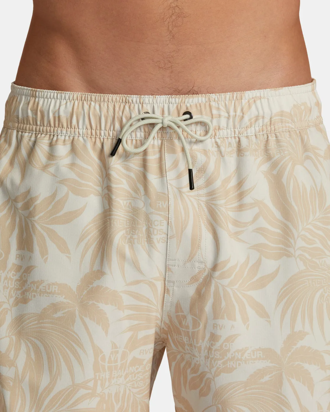 VA Elastic Waist 17" Boardshorts - Natural