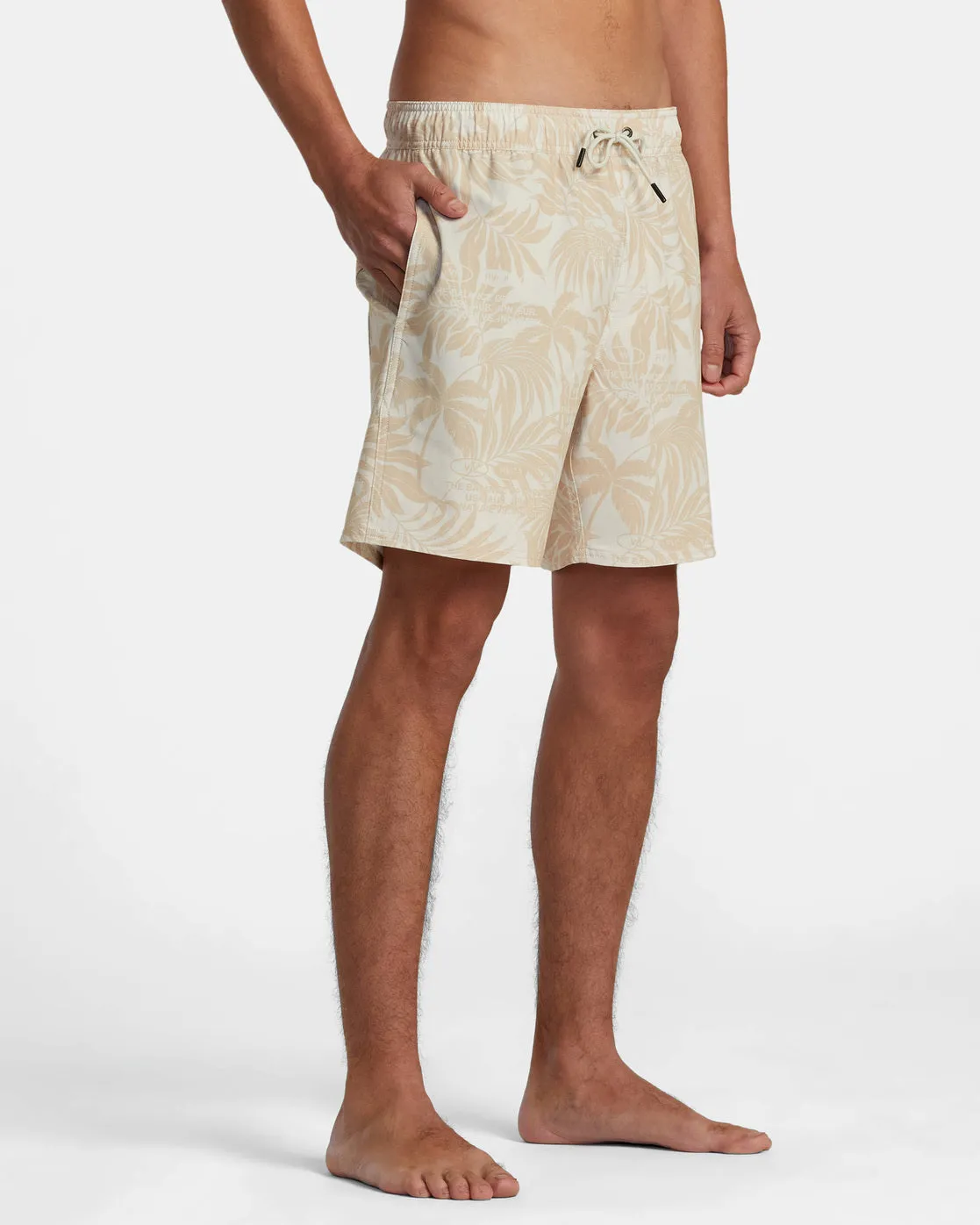 VA Elastic Waist 17" Boardshorts - Natural