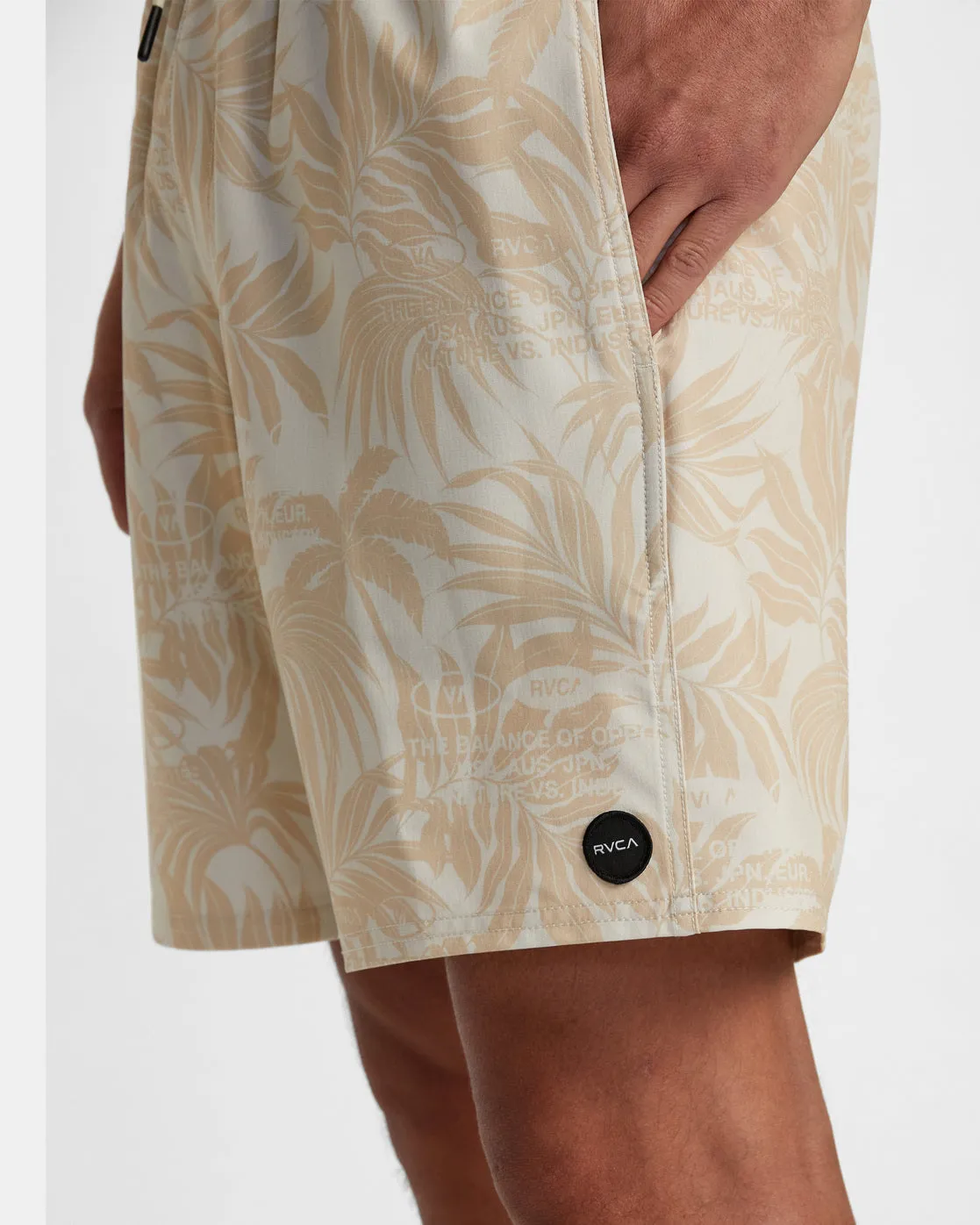 VA Elastic Waist 17" Boardshorts - Natural