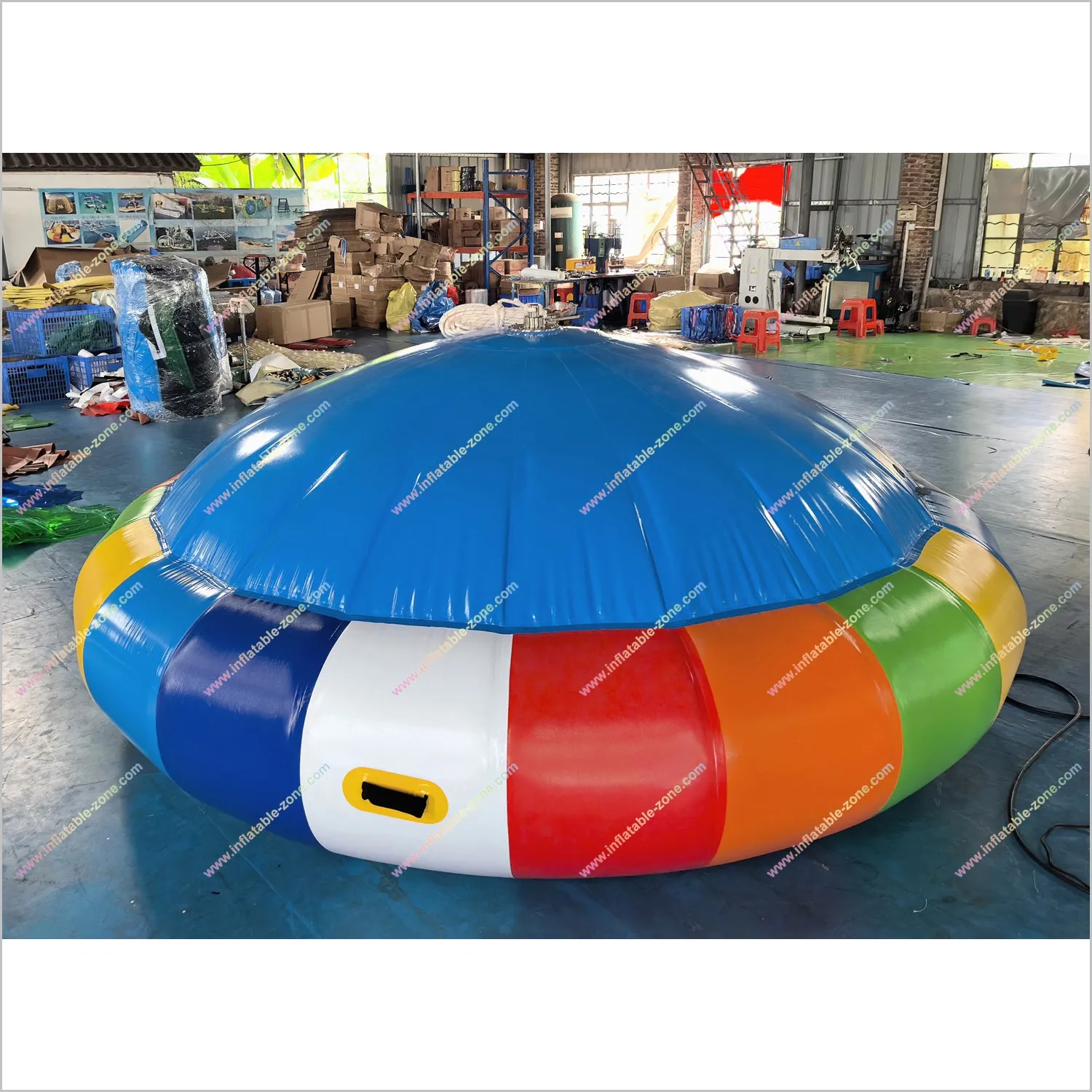 Water Game Online UFO Inflatable Disco Boat Water Rotating Gyroscope Inflatable Flying Towable Tubes For Boating