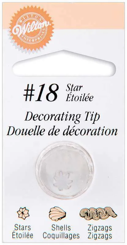 Wilton Decorating Tip Star #18 1pc