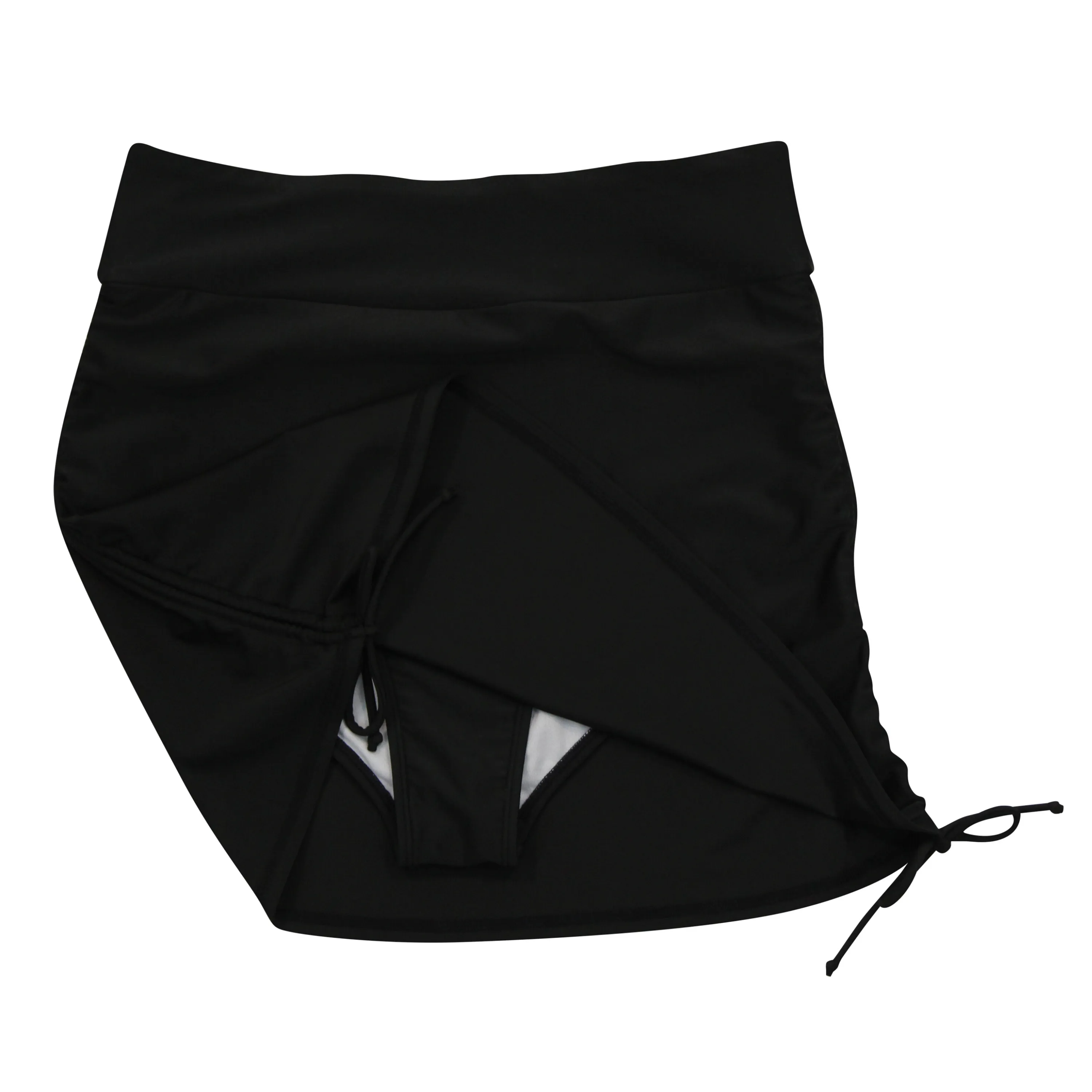 Women's Adjustable Swim Skirt Swim Bottom | "Black"