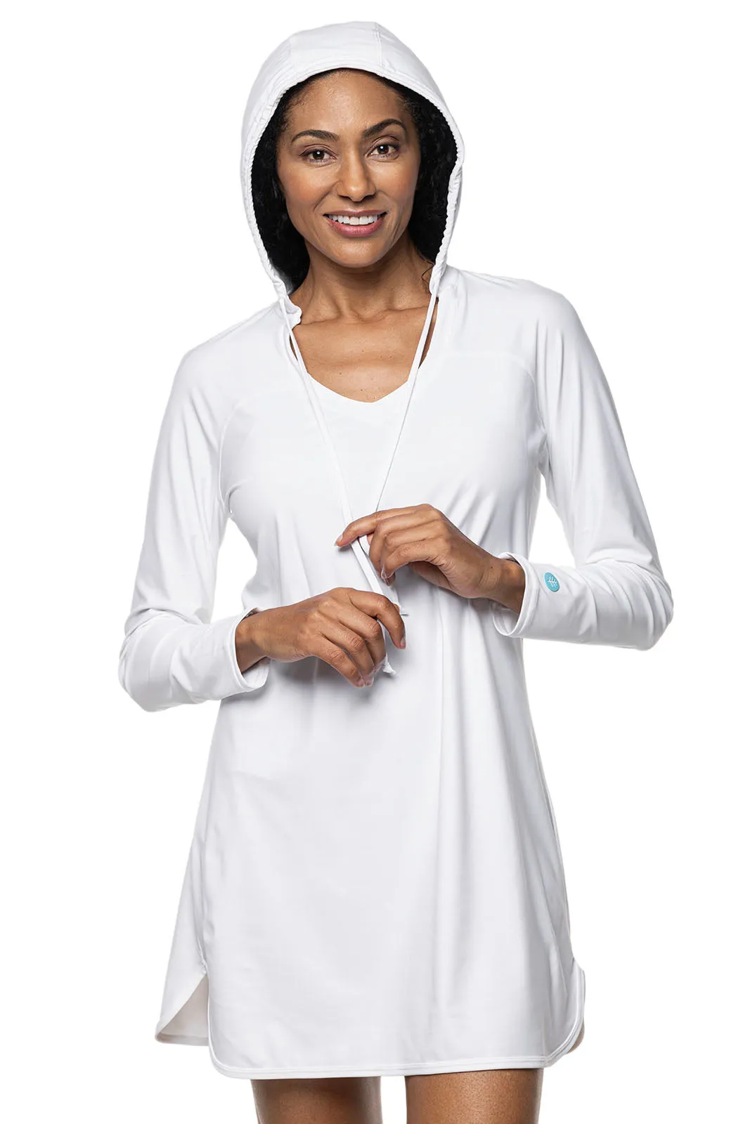 Women's Seacoast Swim Cover-Up Dress  |  White