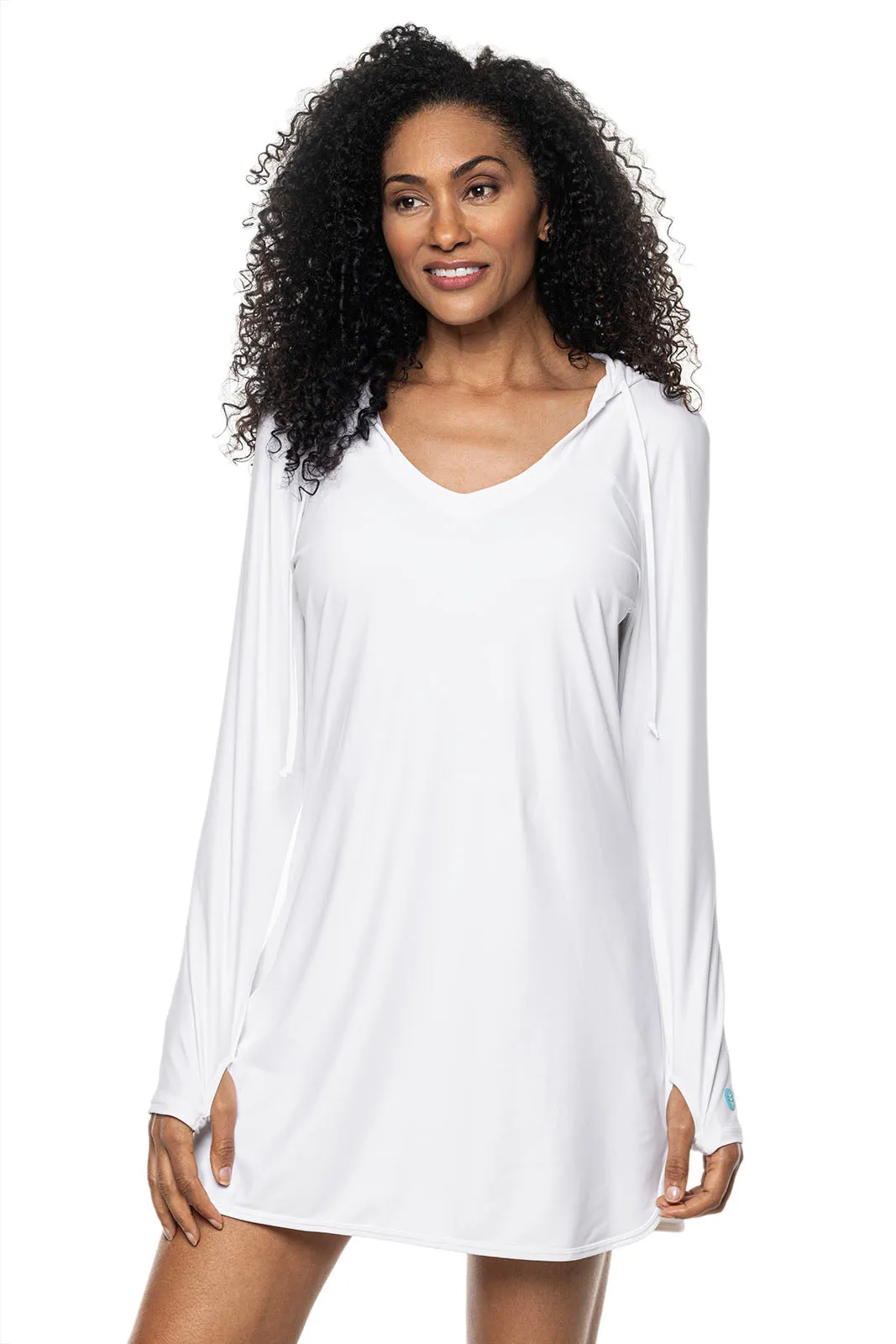 Women's Seacoast Swim Cover-Up Dress  |  White